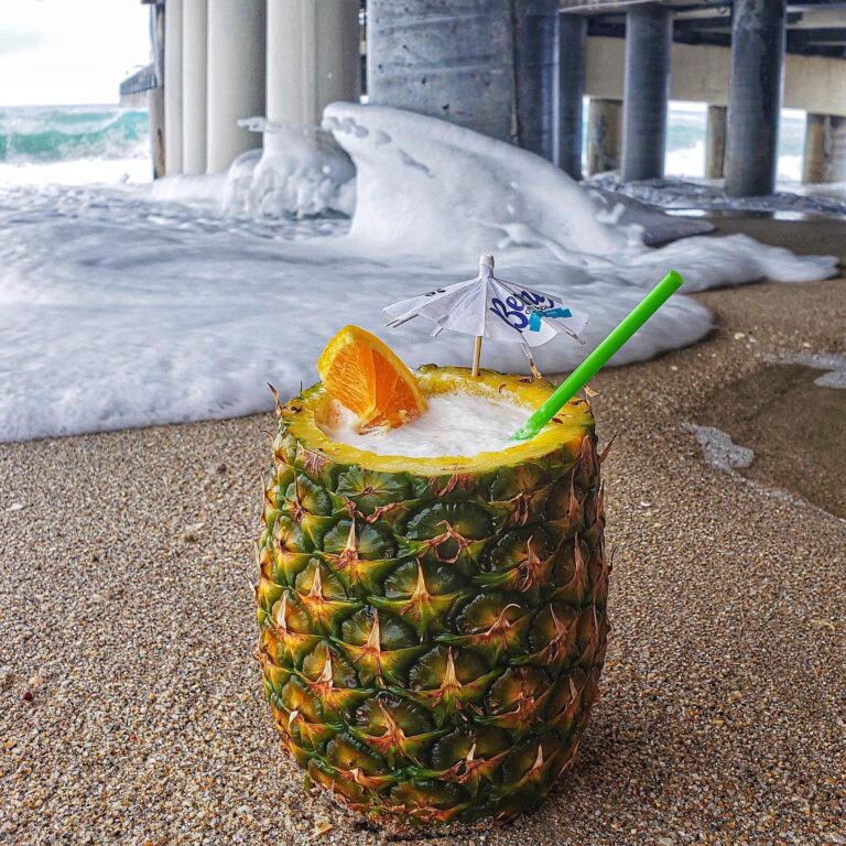 Pineapple Drinks by the beach